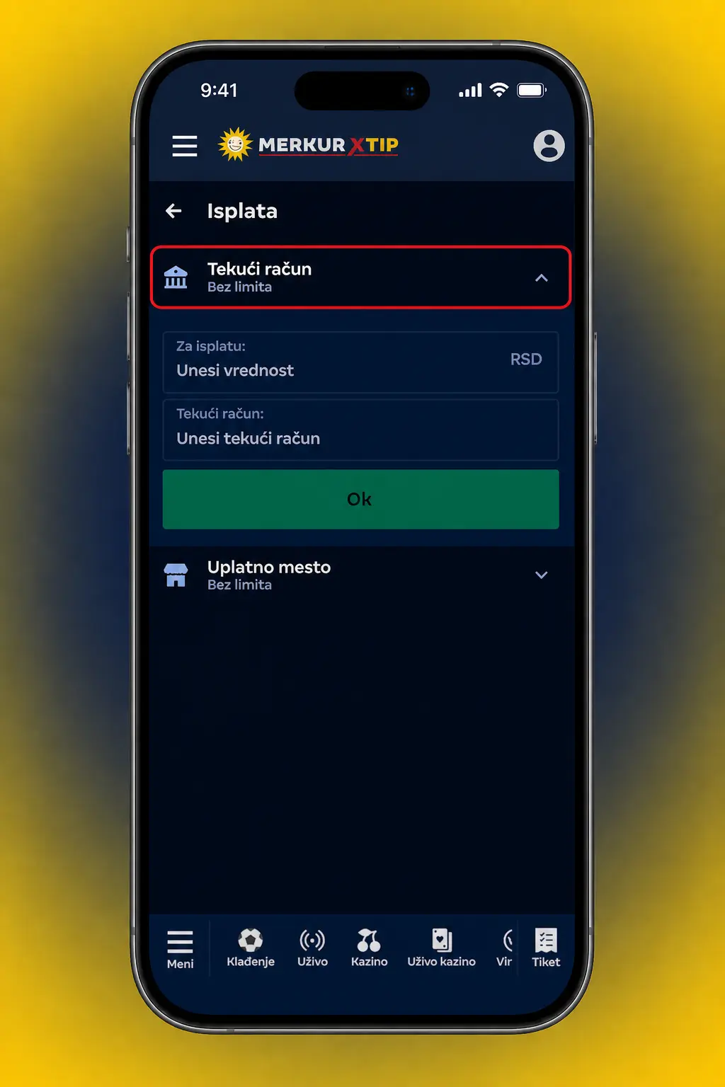 Isplata preko MerkurXtip aplikacije – korak po korak uputstvo za zahtev za isplatu sredstava sa naloga