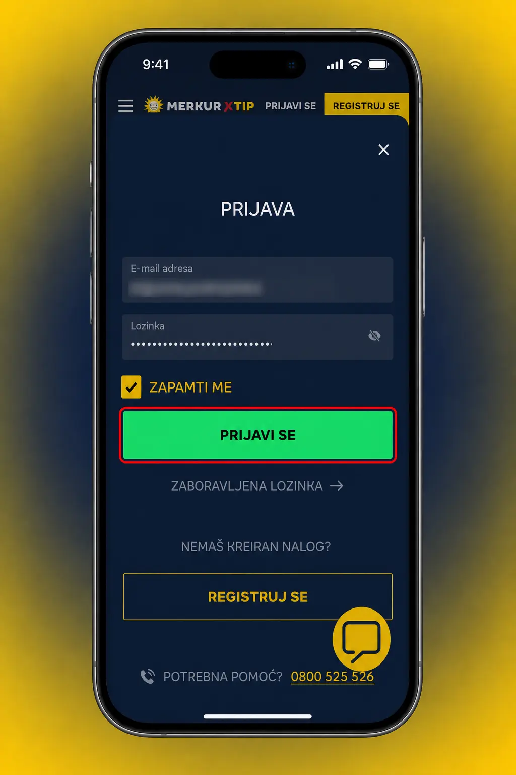 Prikaz koraka za isplatu preko MerkurXtip aplikacije uz izbor metode plaćanja i unos iznosa