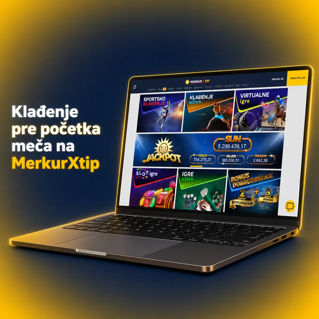 Prikaz pre-match ponude na MerkurXtip sa ranim kvotama i tržištima za klađenje pre početka meča.