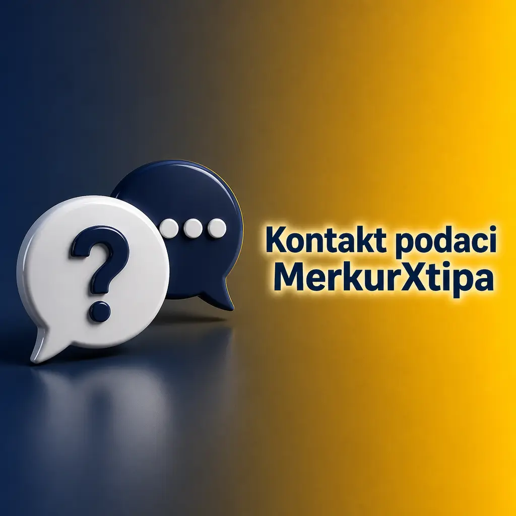 Kontakt podaci MerkurXtip podrške: livechat, e-mail, telefon i FAQ sekcija za korisnike u Srbiji.