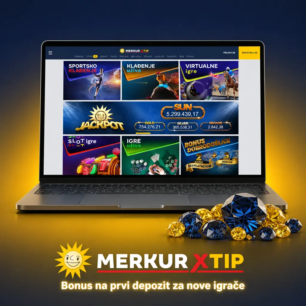 MerkurXtip nema procentualni bonus na prvi depozit za nove igrače, uplate idu direktno na saldo bez uslova za opklade.