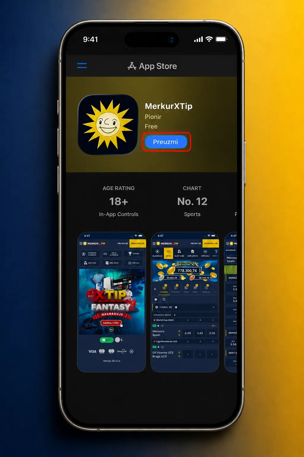 Uputstvo za preuzimanje MerkurXtip iOS aplikacije u pet koraka na iPhone uređaju
