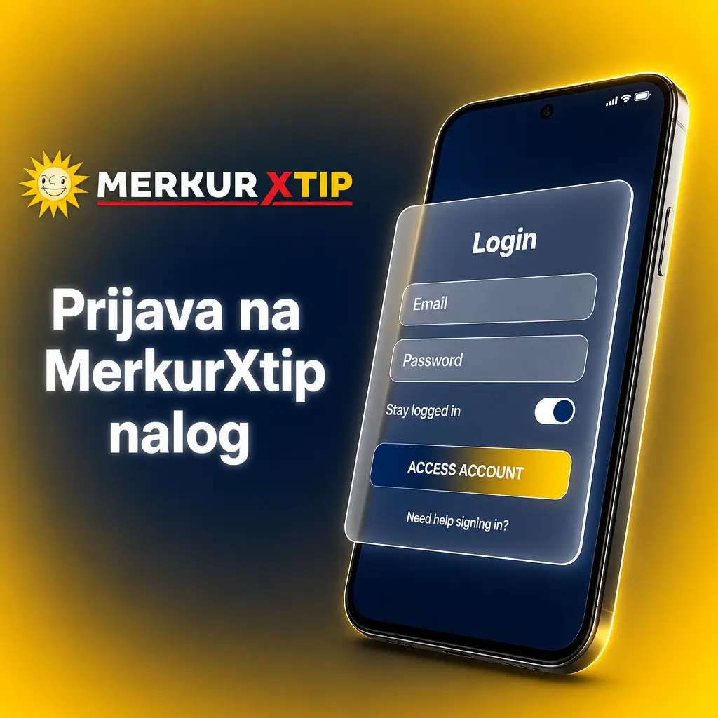 Prijava na MerkurXtip nalog unosom korisničkog imena ili broja telefona i lozinke na sajtu ili u aplikaciji.