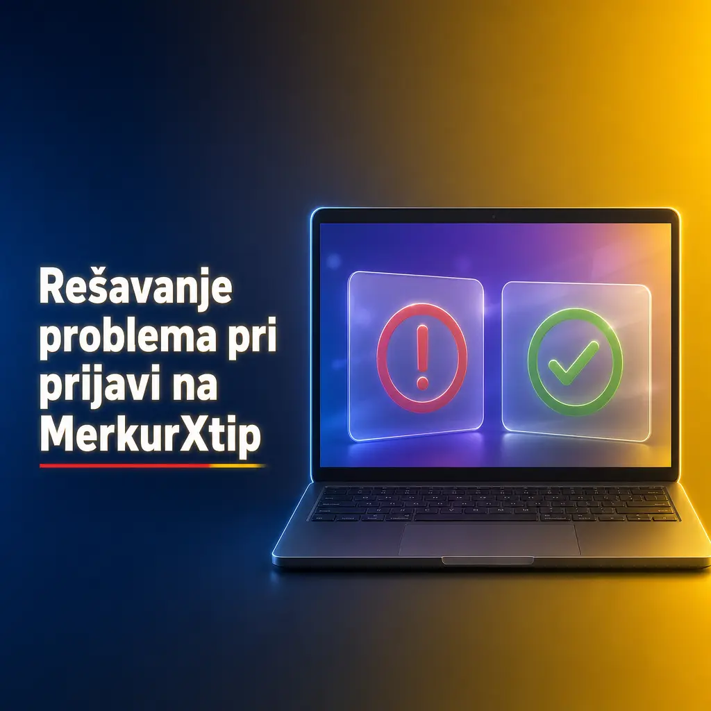 Rešavanje problema pri prijavi na MerkurXtip - rešenja za zaboravljenu lozinku, zaključan nalog, verifikaciju i tehničke greške