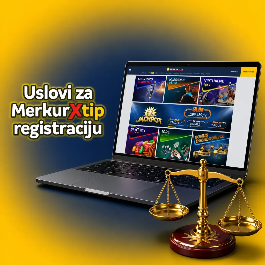 Uslovi za MerkurXtip registraciju: punoletstvo, prebivalište u Srbiji, tačni podaci i jedan nalog po igraču.
