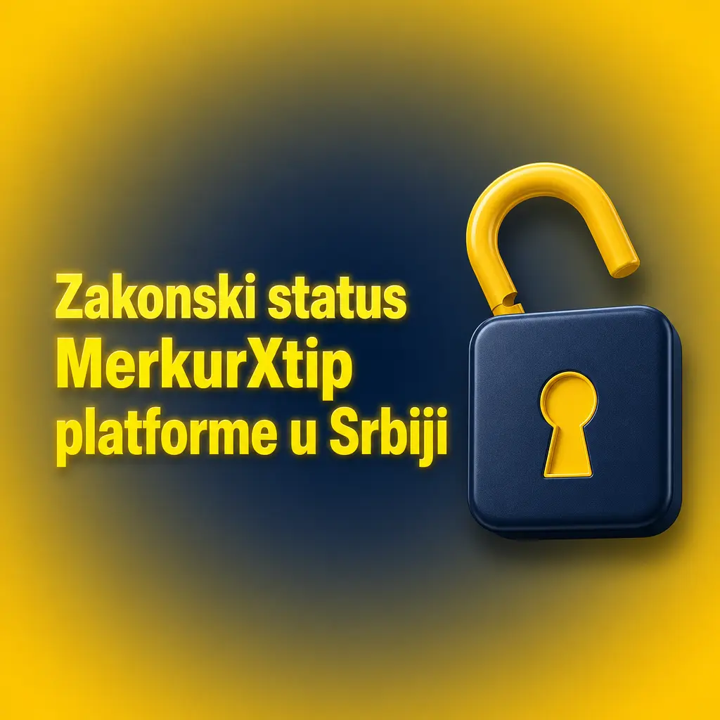 MerkurXtip licencirana platforma u Srbiji pod nadzorom Uprave za igre na sreću, uz zaštitu podataka i KYC verifikaciju.